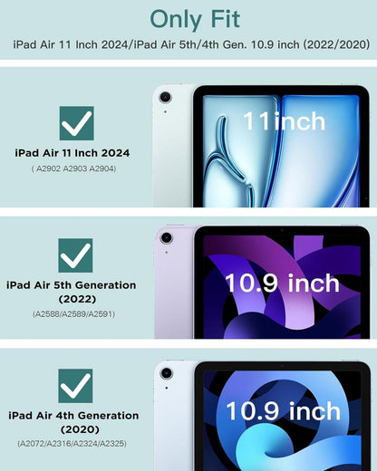TiMOVO Hülle iPad Air 11 Zoll 2024 Transparent Schlank TPU