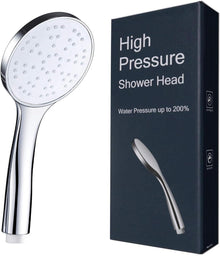 Duschkopf Regendusche Hochdruck Silikondüse Weiß ABS Chrome