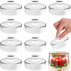 9er Set Glasgewichte mit Griff für Fermentation 7cm. Gärungsgewichte