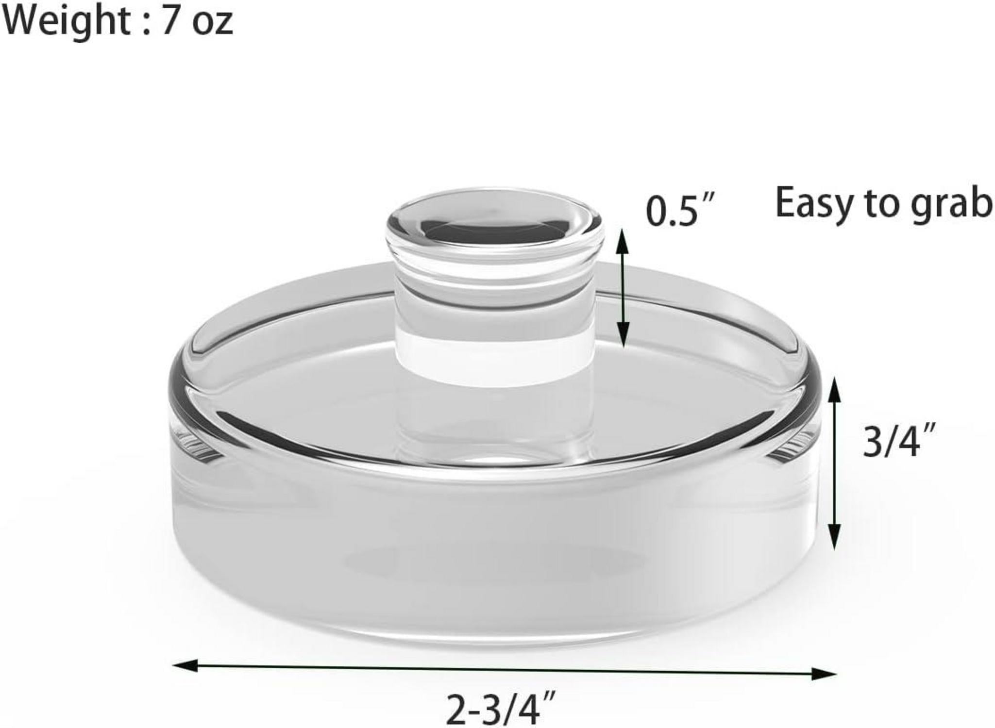9er Set Glasgewichte mit Griff für Fermentation 7cm. Gärungsgewichte