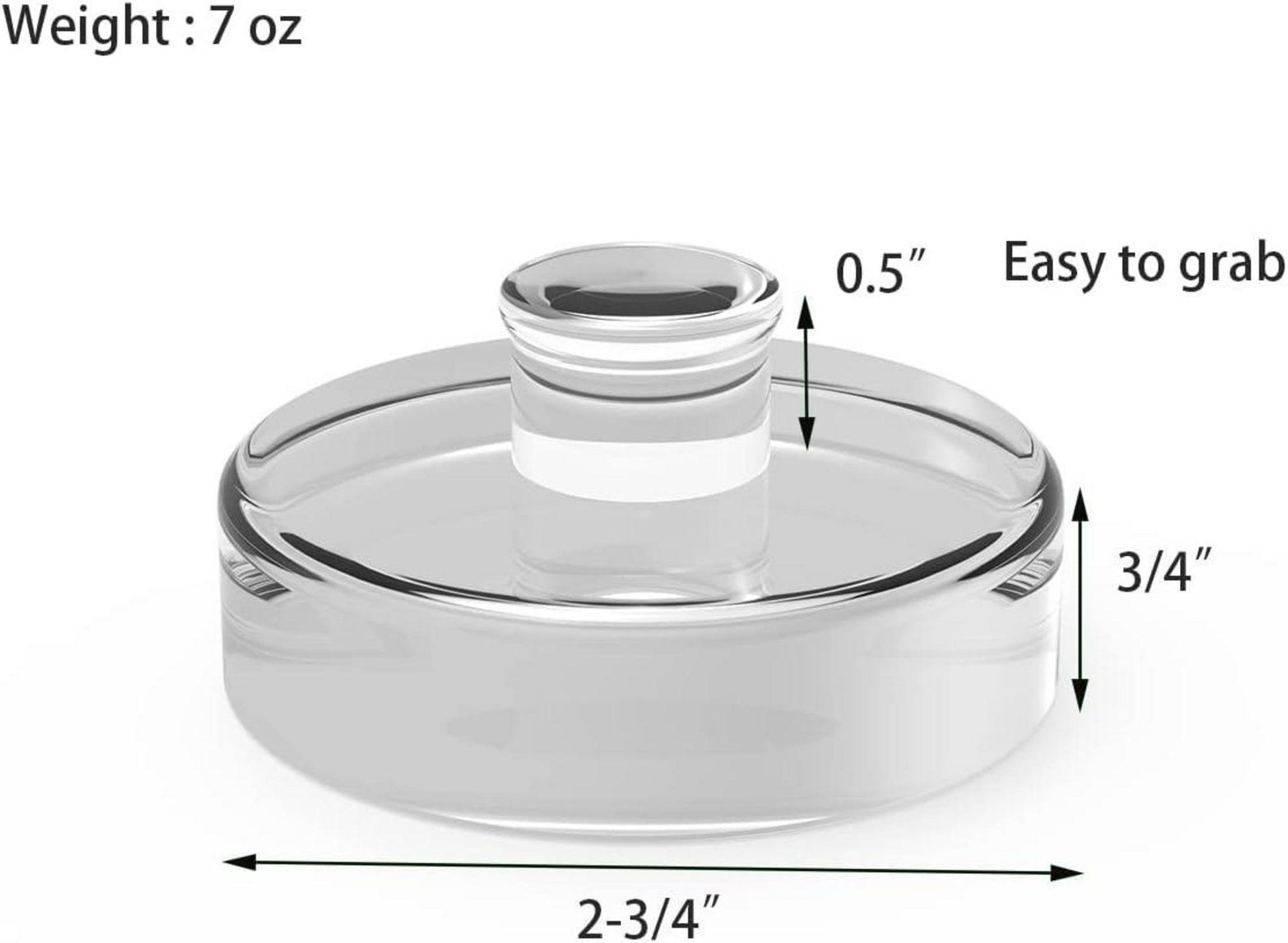 9er Set Glasgewichte mit Griff für Fermentation 7cm. Gärungsgewichte