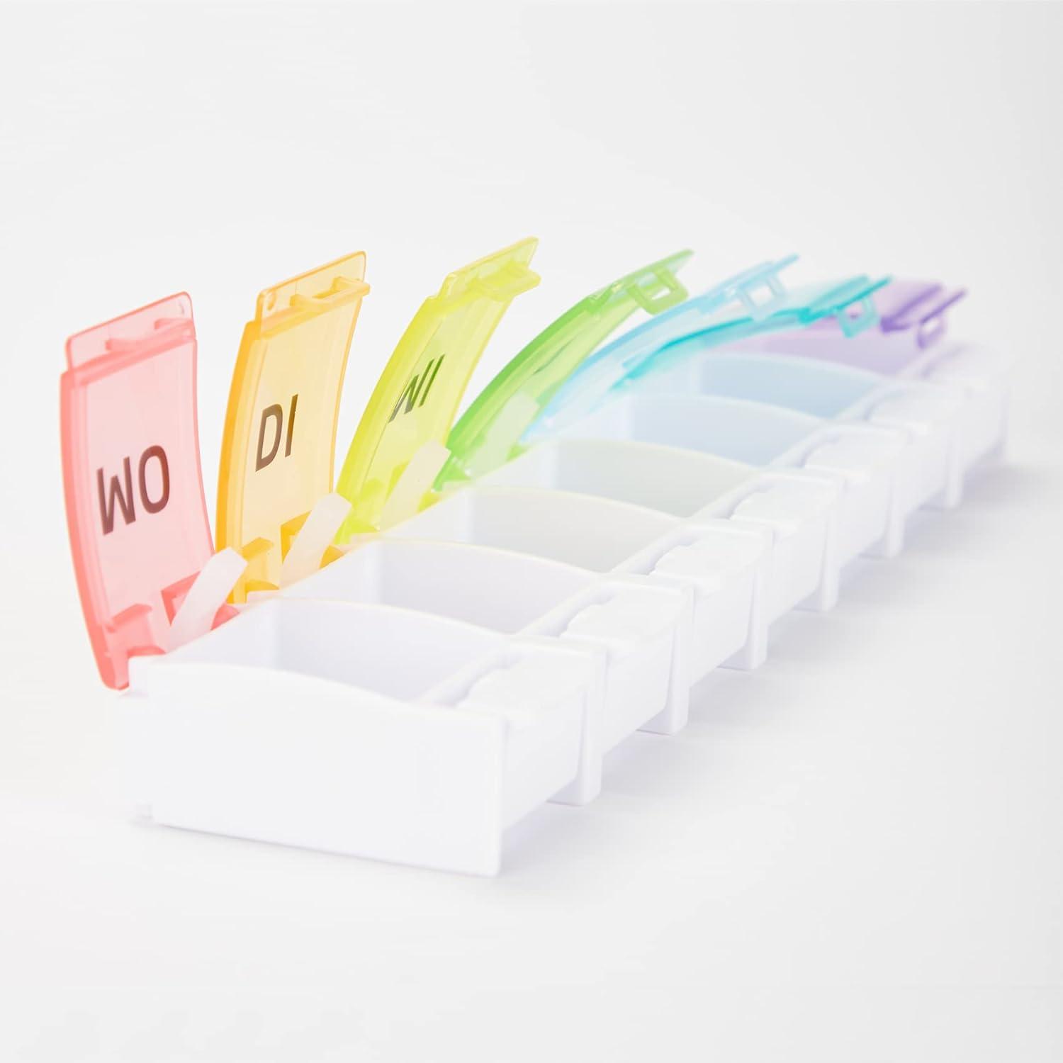 GeekerChip Tablettenbox 7 Tage Pillendose Medikamentenbox BPA-frei