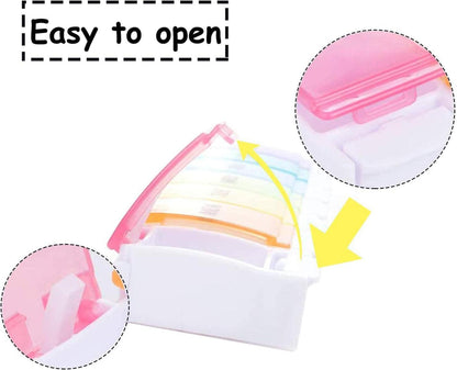 Tablettenbox 7 Tage Pillendose Medikamentenbox Leicht zu Öffnen