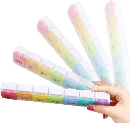 GeekerChip Tablettenbox 7 Tage Medikamentenbox Wochenbox Organizer