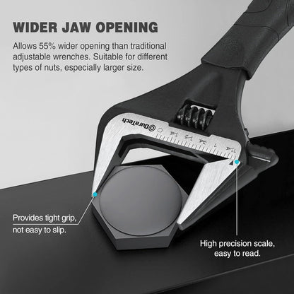 Verstellbarer Rollgabelschlüssel 200mm CR-V Stahl