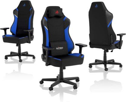 Gaming Stuhl Nitro Concepts X1000 Bürostuhl Ergonomisch Schwarz Blau