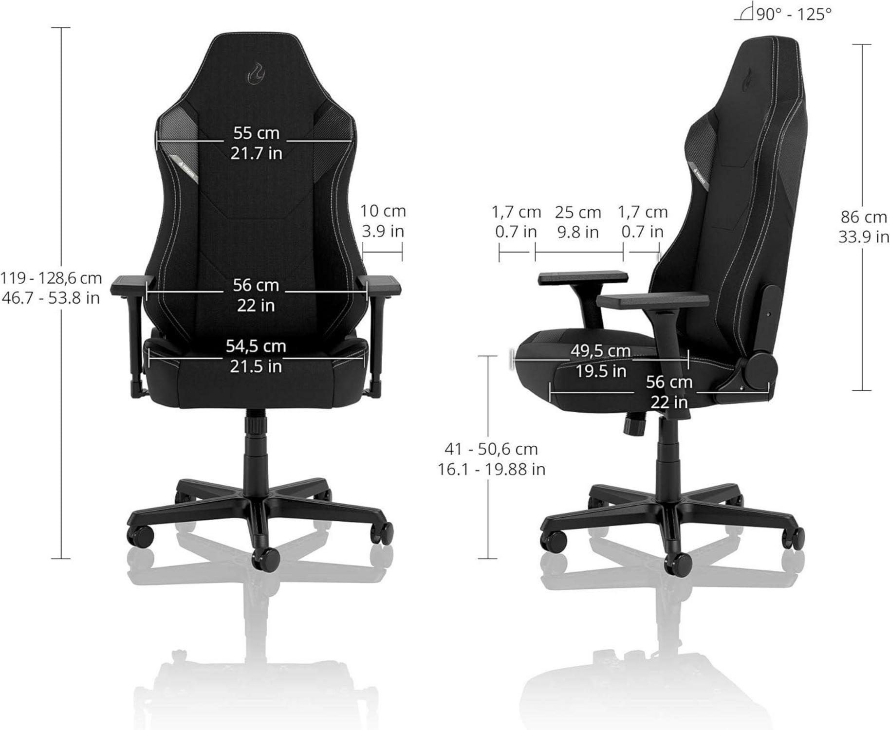 Gaming Stuhl Bürostuhl Ergonomisch Schreibtischstuhl Drehstuhl Schwarz