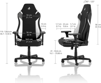 Ergonomischer Gaming Stuhl mit Kissen und hoher Belastbarkeit