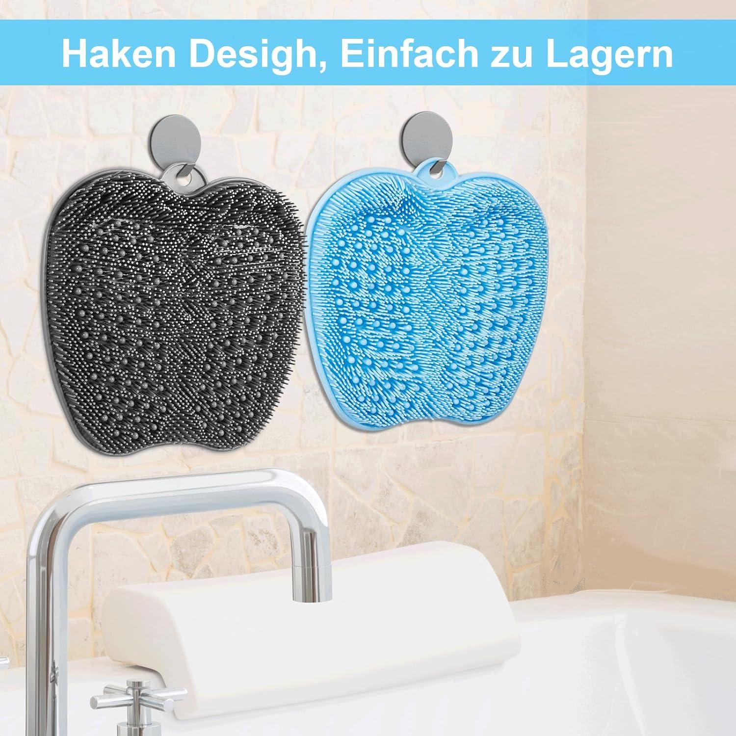 Fußwäscher Massage Pad mit Saugnäpfen, Peeling & Reflexzonenmassage