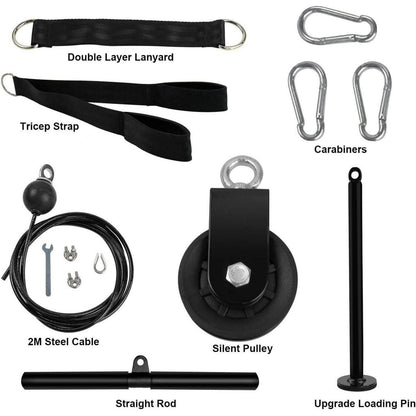 LFJ Profi Latzug Fitness Kabelzug Unterarmtrainer für