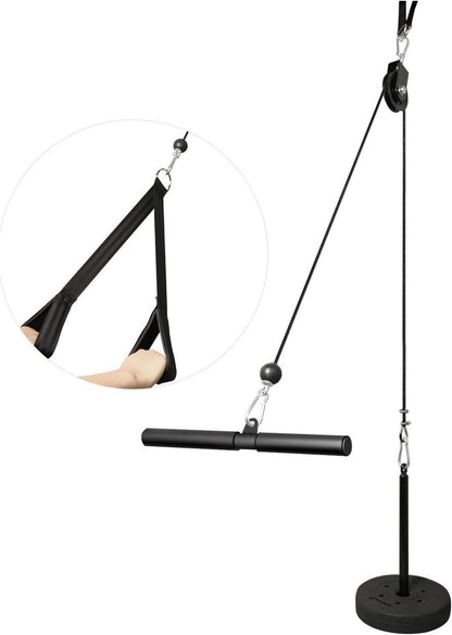 Professionelles Latzug und Kabelzug Set Fitnessgerät Trainer mit