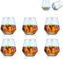 Diamond Whisky Glasses 6er-Set Gekipptes Scotchglas 300 Ml Moderne