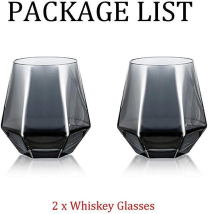 Whisky Glasses 2er-Set Gekipptes Scotchglas 300 Ml Moderner Look eignet sich für