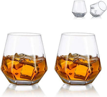 Diamond Whisky Glasses 2er-Set Scotchglas 300 Ml Moderner Look Männer