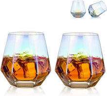 Diamond Whisky Glasses 2er-Set Gekipptes Scotchglas 300 Ml Moderner