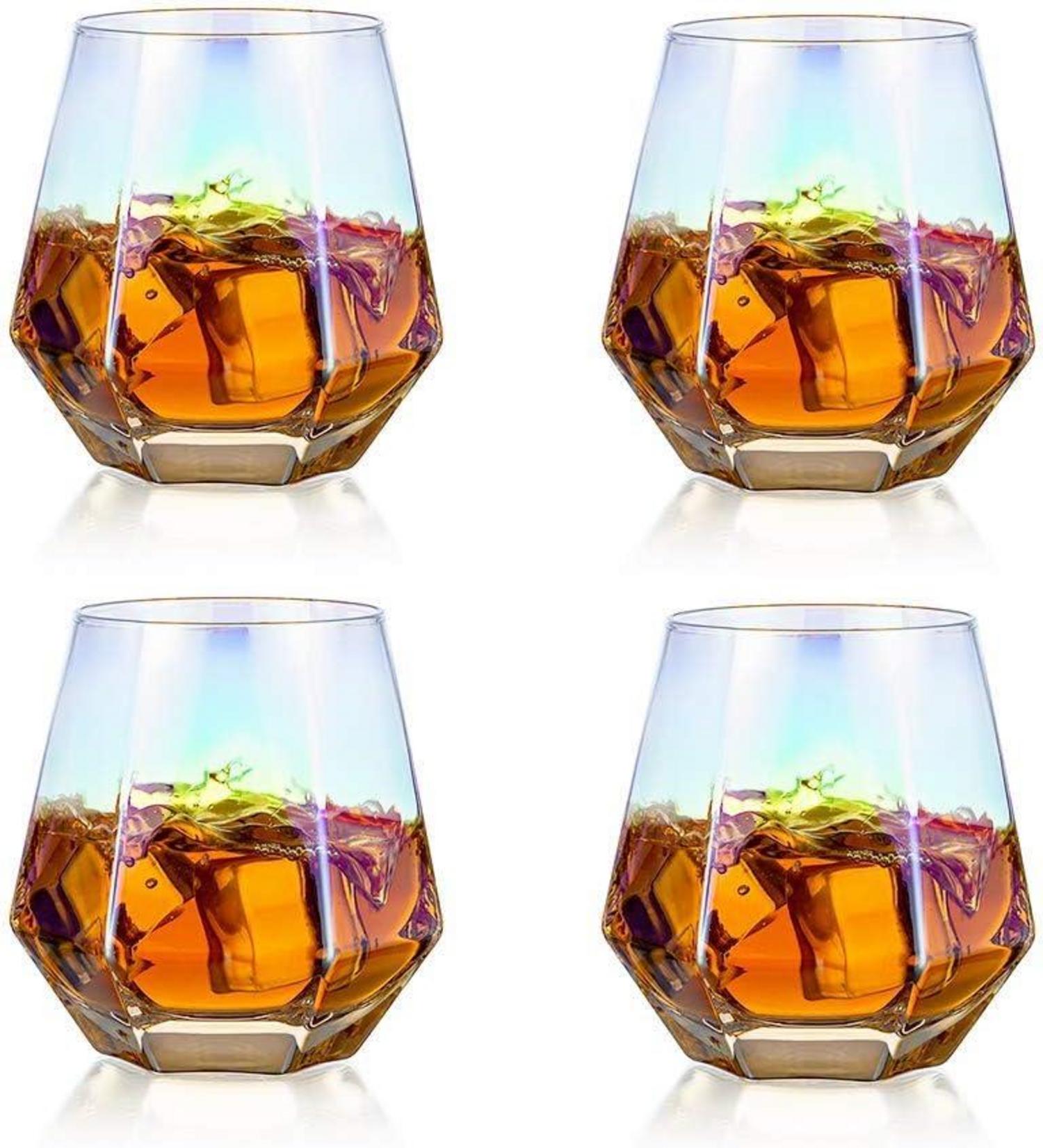 Diamond Whisky Glasses Set Gekipptes Scotchglas 300 Ml Whiskyglas