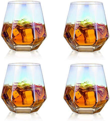 Diamond Whisky Glasses Set Gekipptes Scotchglas 300 Ml Whiskyglas
