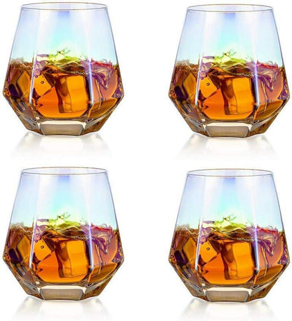 Diamond Whisky Glasses Set Gekipptes Scotchglas 300 Ml Whiskyglas