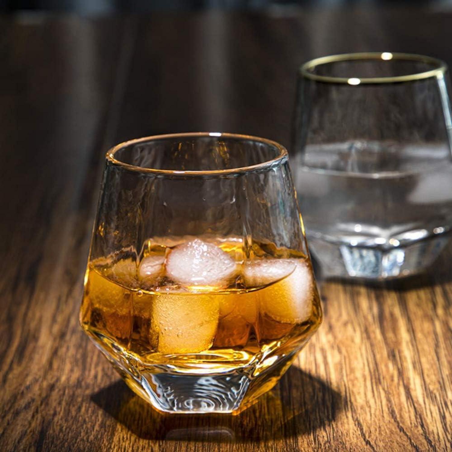 Diamond Whisky Glasses 2er-Set Scotchglas 300 Ml Moderner Look Männer
