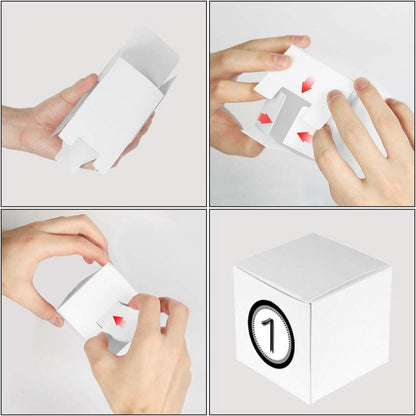 Adventskalender DIY Geschenktüten 24er Set Weiß mit Zahlenaufklebern