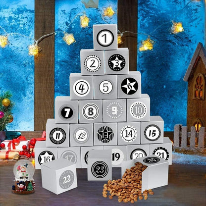 Adventskalender zum Befüllen Boxen | 24 tlg. Geschenktüten