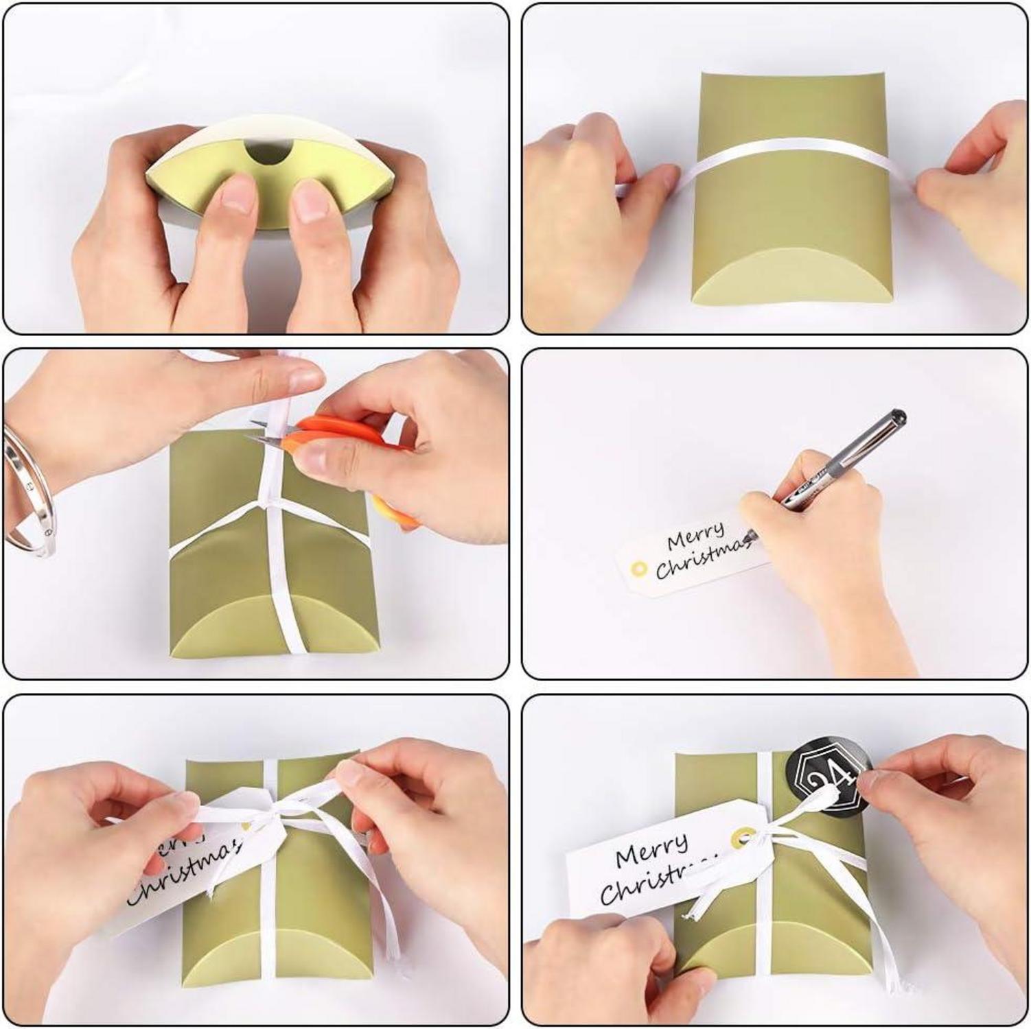 DIY Weihnachts-Adventskalender Set mit 24 Boxen und Aufklebern