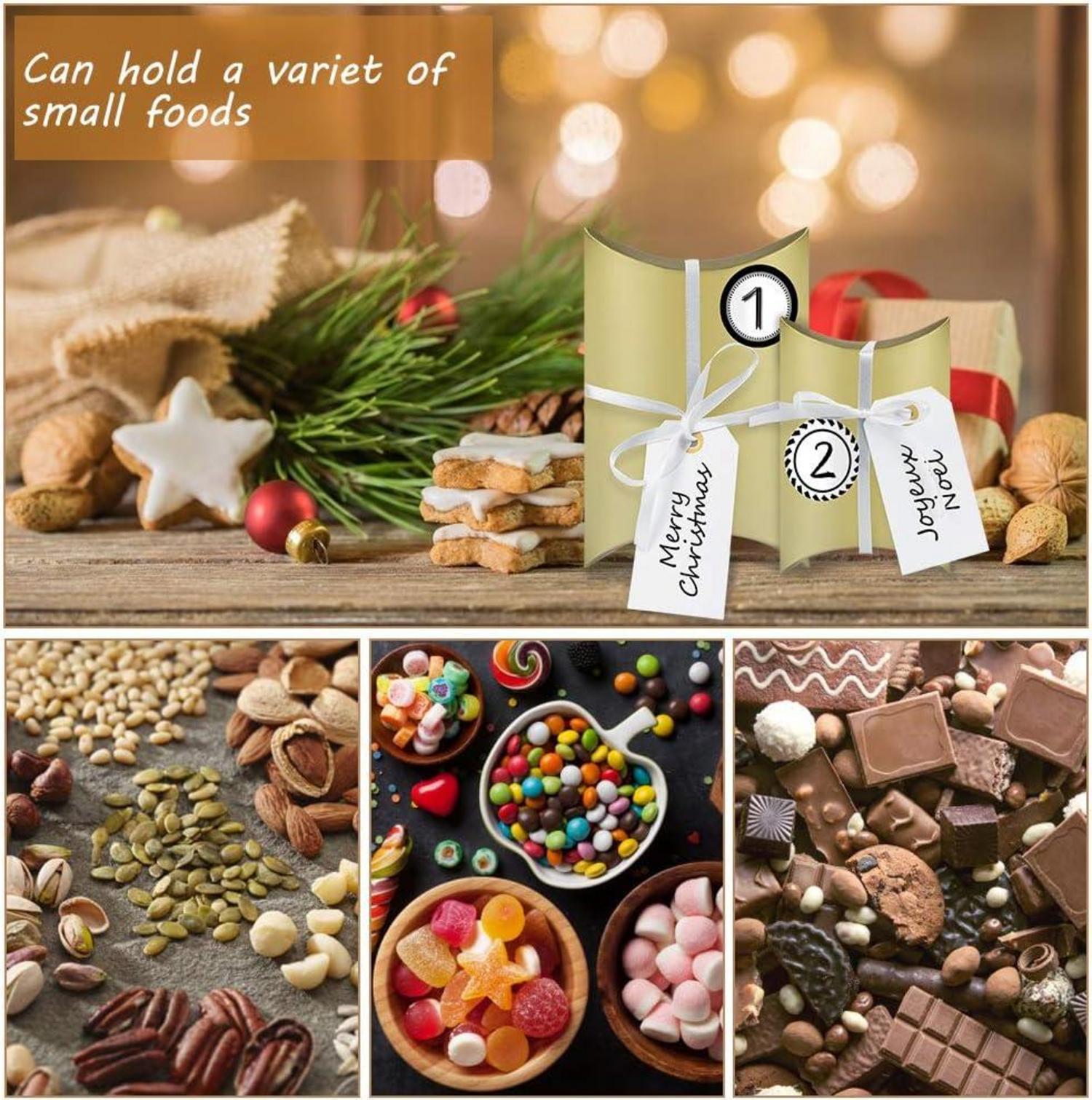 Adventskalender zum Befüllen 24 Boxen Zahlenaufkleber Weihnachten DIY