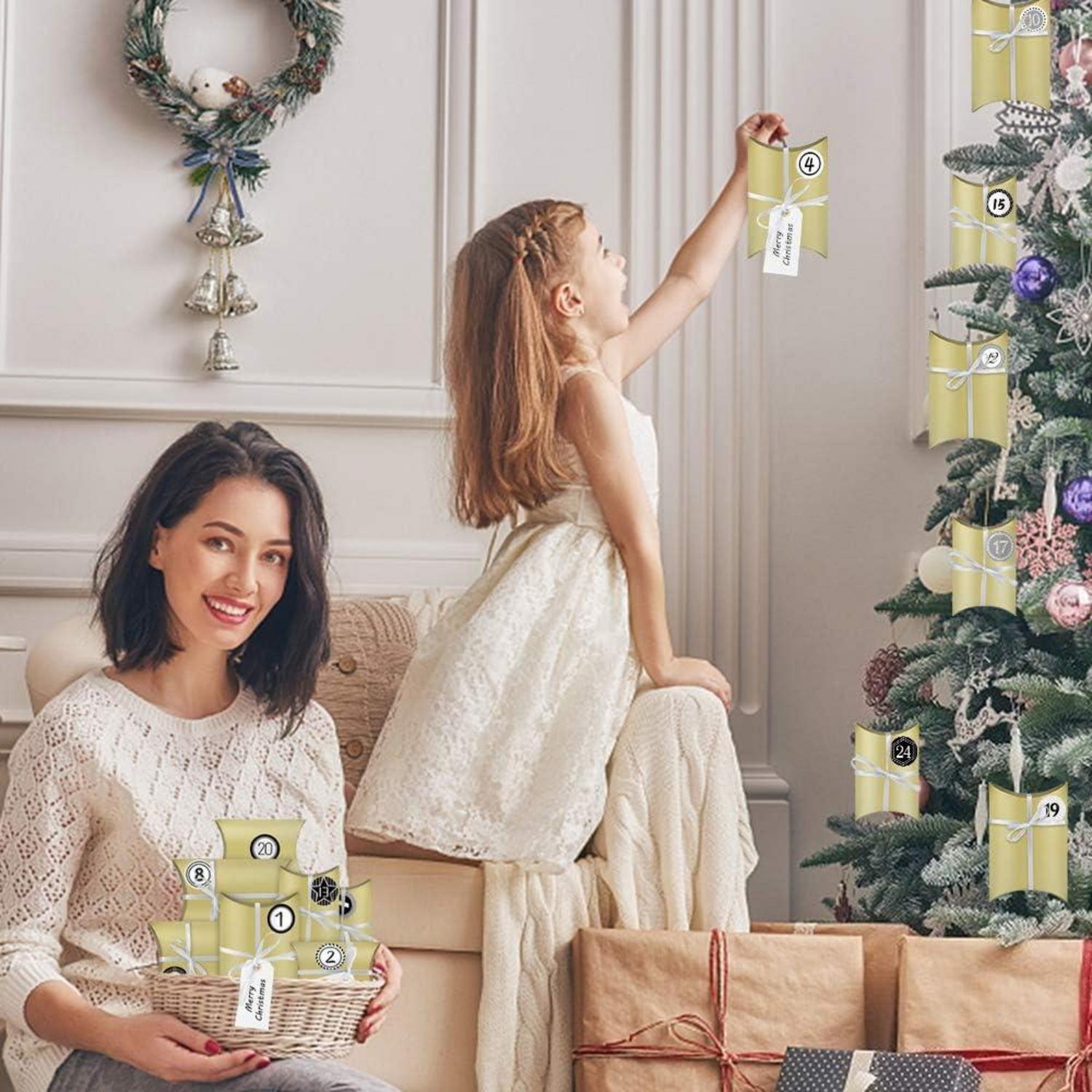Adventskalender DIY zum Basteln Befüllen 24 Boxen Weihnachten