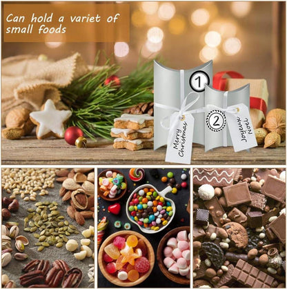 DIY Adventskalender zum Befüllen Weihnachten 24 Boxen & Aufkleber