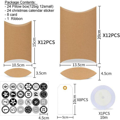 Adventskalender zum Befüllen und Basteln, 24