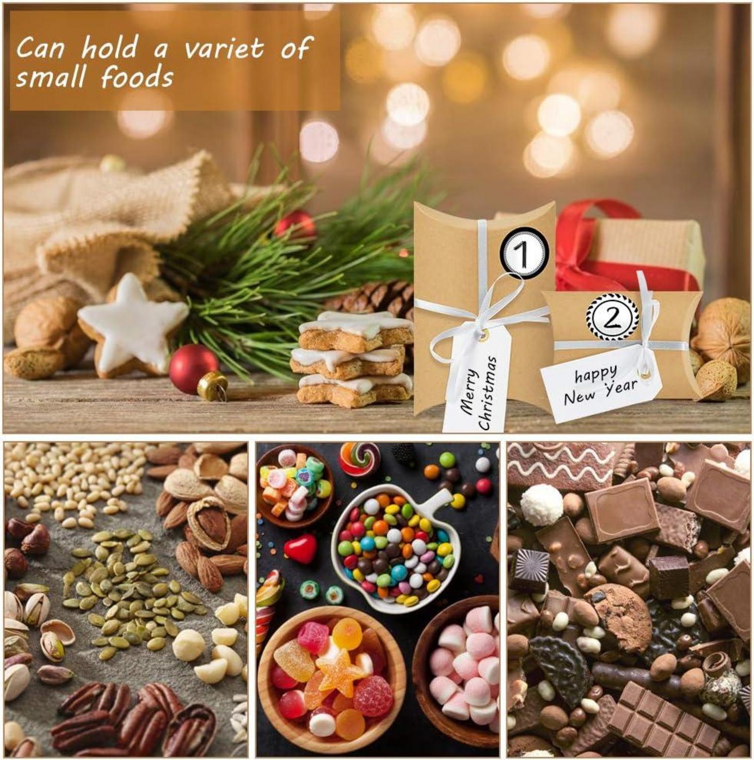 Adventskalender zum Basteln, 24 Boxen mit Aufklebern