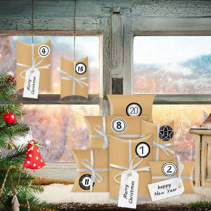 Adventskalender zum Befüllen 24 Boxen Weihnachts-Geschenktüte DIY