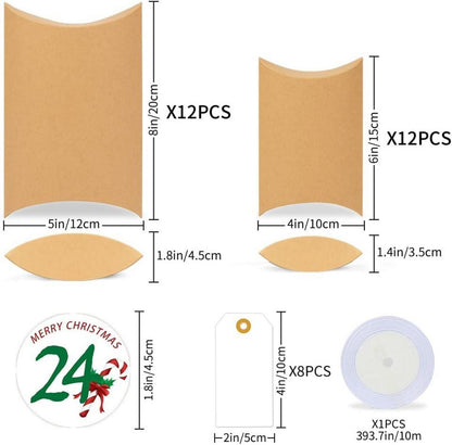 Adventskalender Boxen DIY Weihnachtskalender Bastelset 24