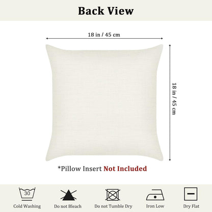 4er Set Kissenbezüge Zitrone 45x45cm Gelb Grün Polyester