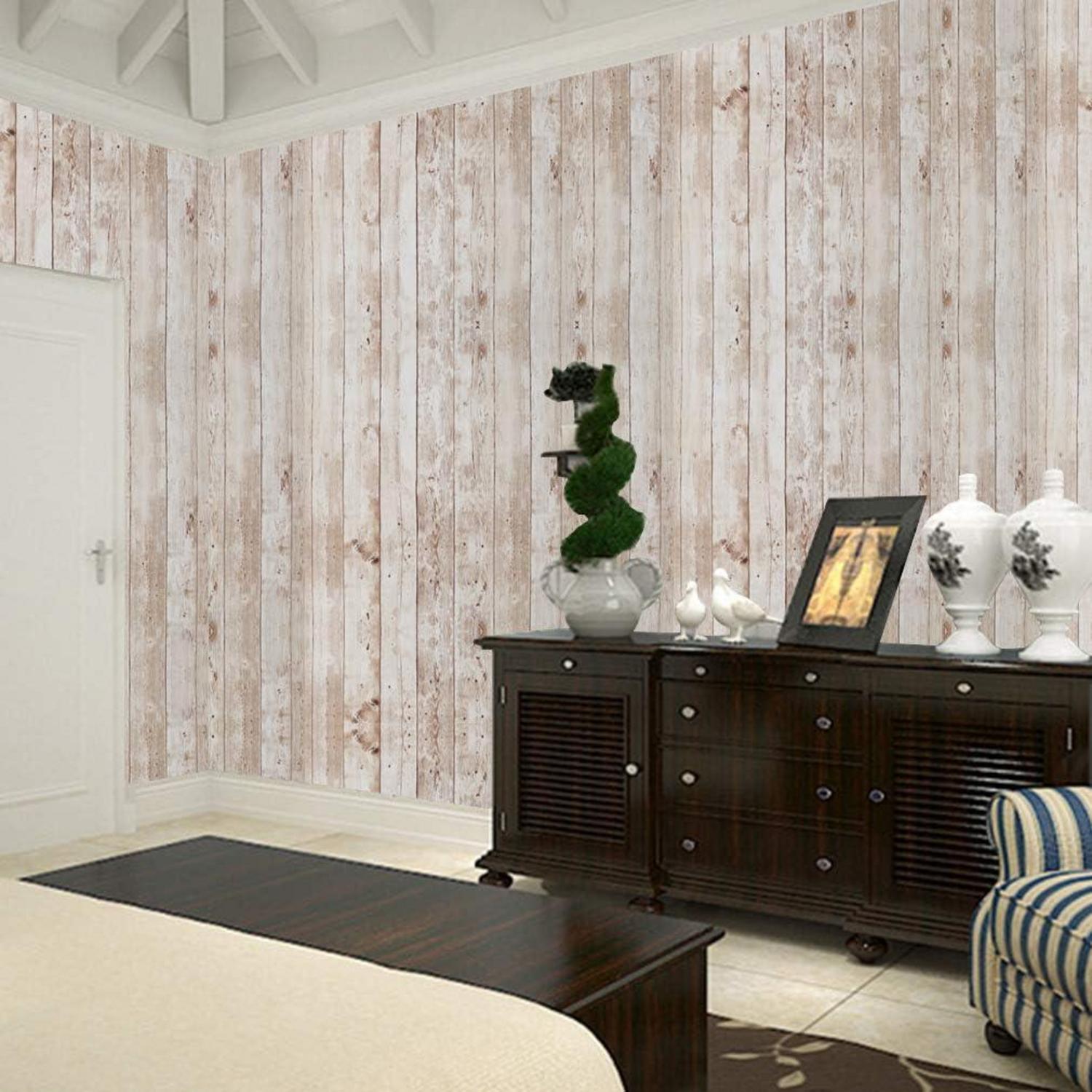 Selbstklebende Holzoptik Tapete Vinyl 45x1000cm Wood Style Klebefolie