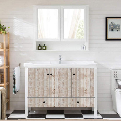 Selbstklebende Tapete Holzoptik Vinylfolie Wand Möbel Tür 45x1000cm