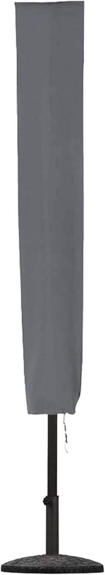 Sonnenschirm-Abdeckung 153x30x30 cm Grau wasserdicht reißfest Oxford PVC