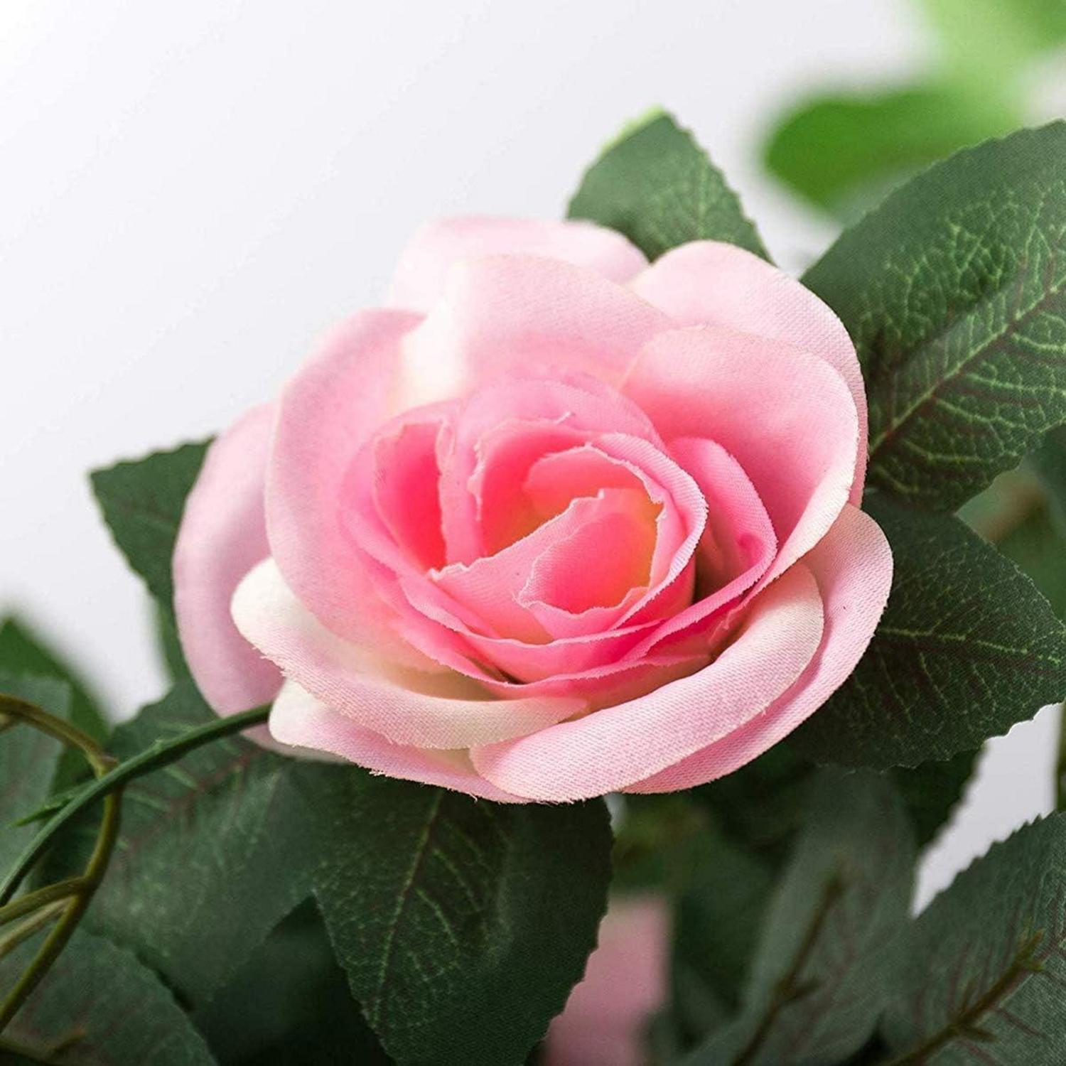 Künstliche Blumengirlanden Rosen Rebe Wanddekoration Hochzeit