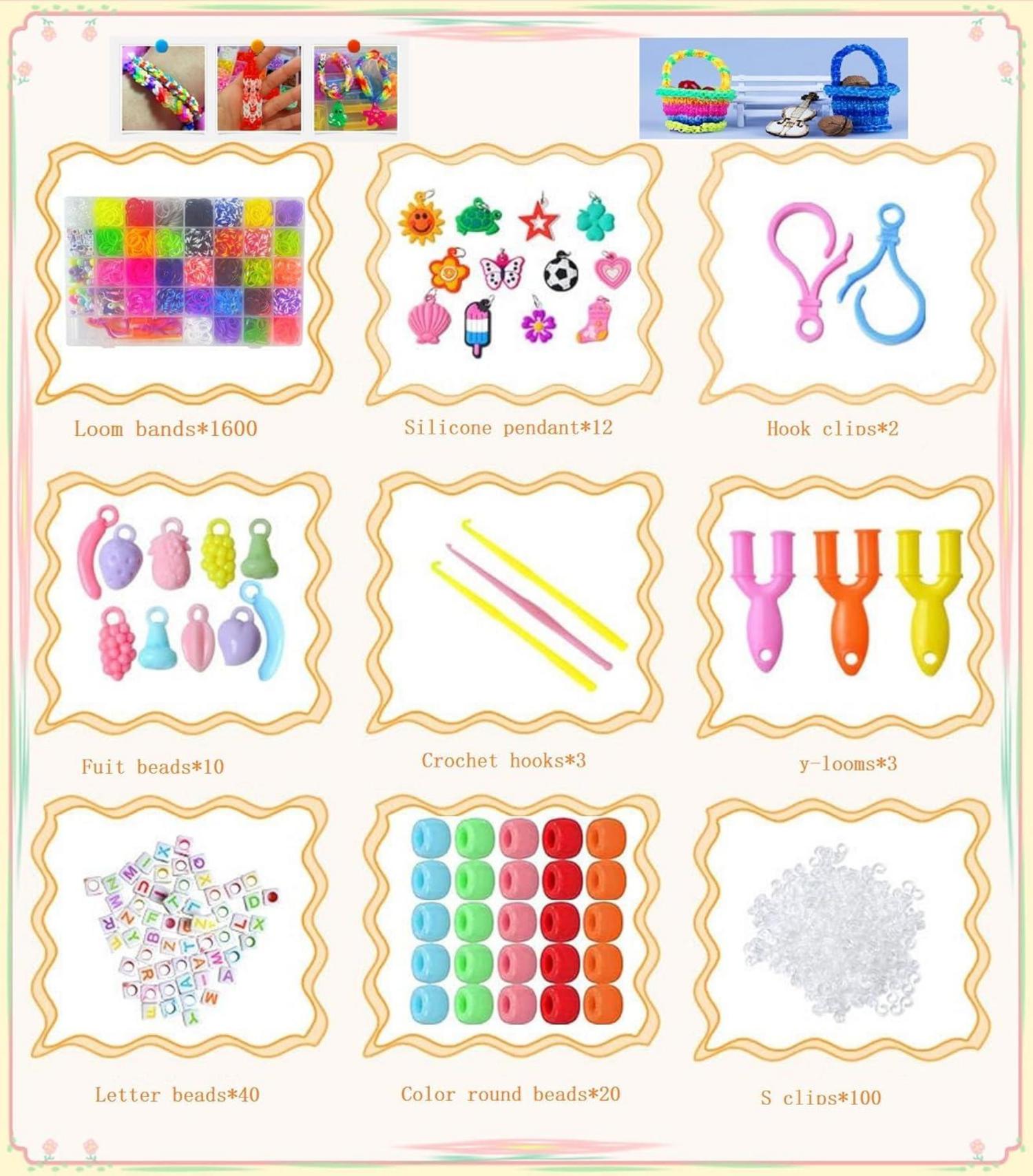 Heatigo Loom Bänder Set - 1600 Loops Bastelset für Kinder
