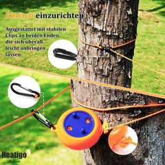 Ausziehbare Wäscheleine 10m Orange für Reise Camping Outdoor