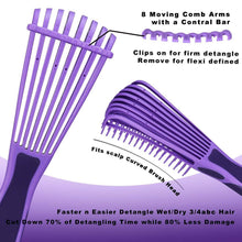 Lockenbürste Afro Haare 3a-4c Entwirrbürste Nass/Trocken
