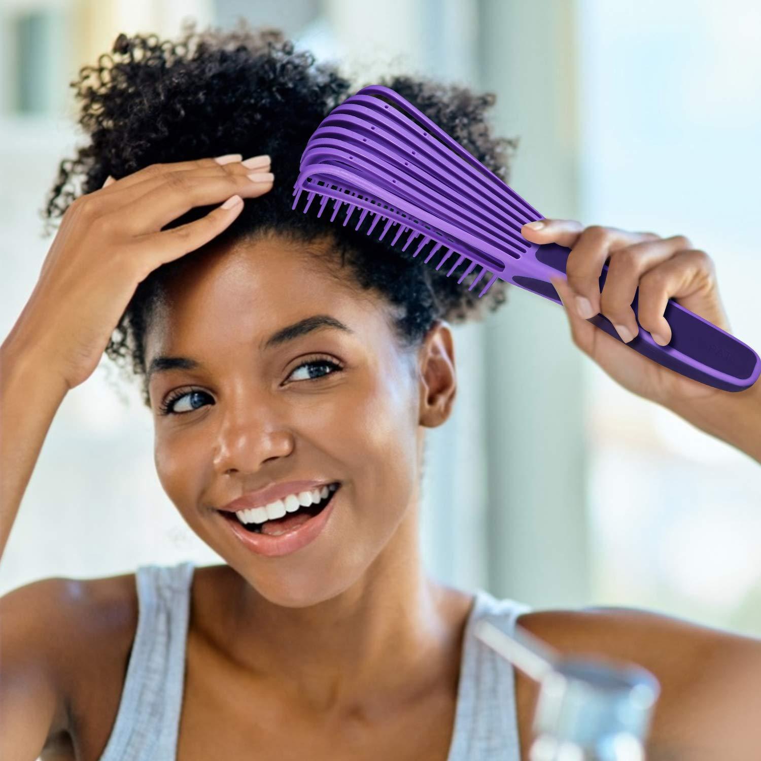 Lockenbürste Naturhaar Afro Haare Entwirrbürste Haartextur