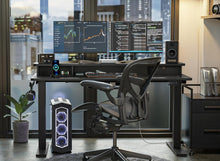 FEZIBO Elektrischer Stehtisch 140x60cm mit Doppelschublade