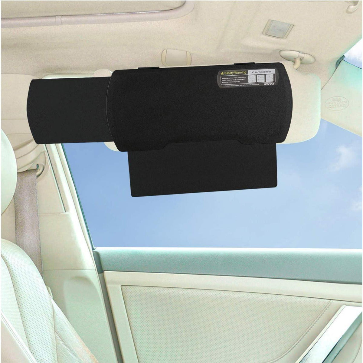 Auto Visier Sonnenschutz Verlängerung Schwarz