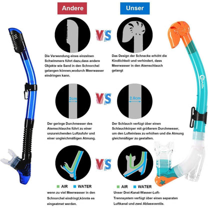 Kinder Schnorchelset Tauchset Taucherbrille Anti-Leck