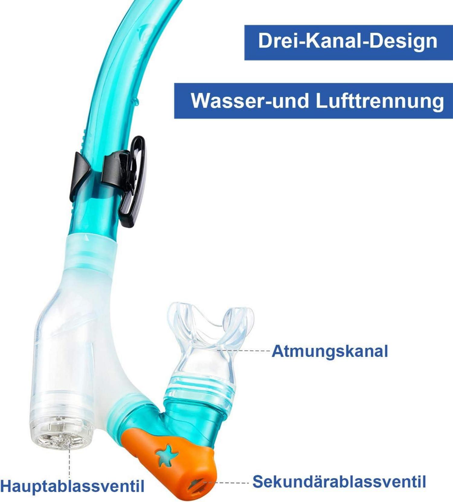 Kinder Schnorchelset Tauchset Taucherbrille Anti-Leck