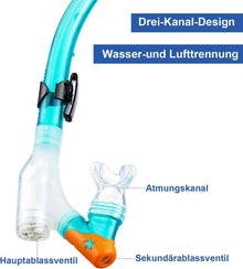 Kinder Schnorchelset Tauchset Taucherbrille Anti-Leck