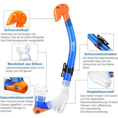 Kinder Schnorchelset Tauchset Anti-Leck Anti-Fog