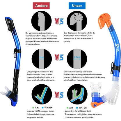 Kinder Schnorchelset Tauchset Anti-Leck Anti-Fog
