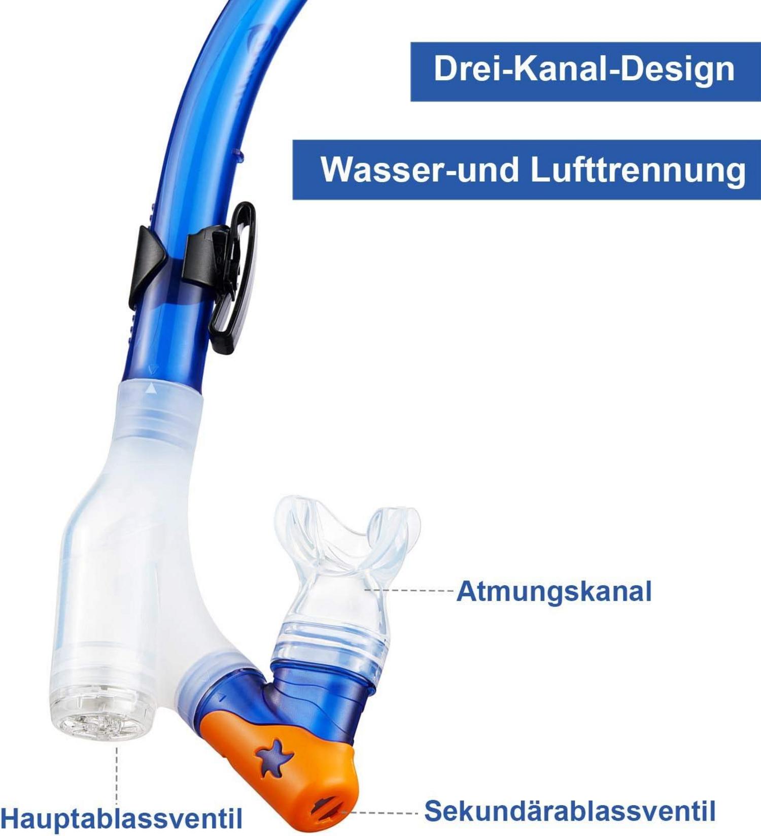 Kinder Schnorchelset Tauchset Anti-Leck Anti-Fog